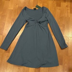 Wild Fable Long Sleeve Dress in Deep Blue